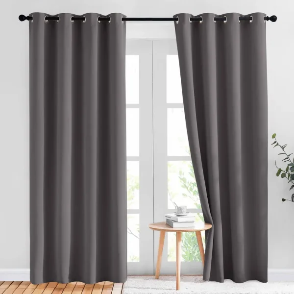 NICETOWN Blackout Curtains Panels for Bedroom - Three Pass Microfiber Noise Reducing