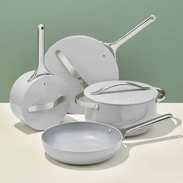 Caraway Home Grey Non-Stick Ceramic 7-pc. Cookware Set