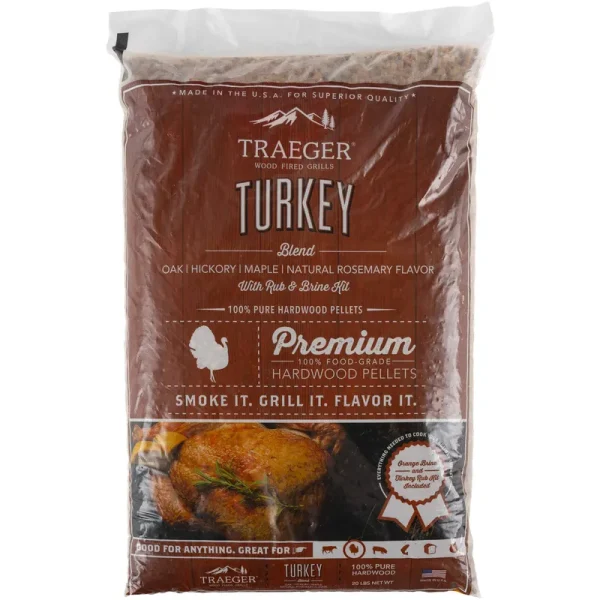 Traeger Turkey Pellets Blend & Brine Kit - 20lb