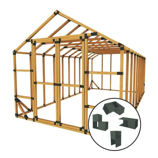 10 ft. x 20 ft. DIY Storage Shed Bracket Kit