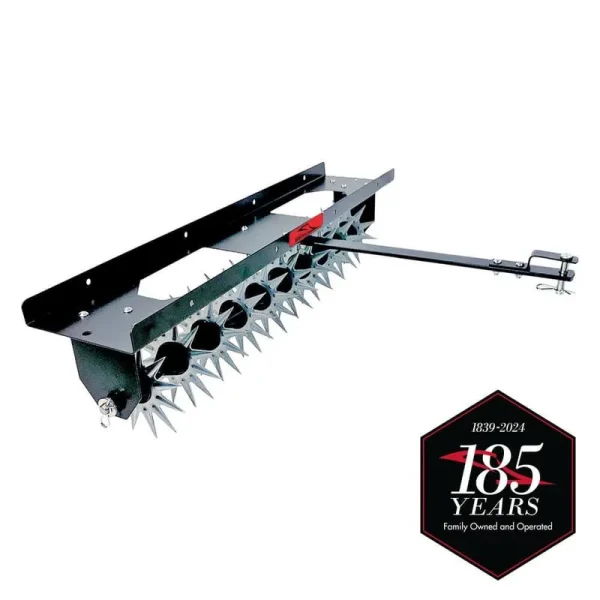 Brinly 40-in Spike Aerator with 3D Tines and Universal Hitch