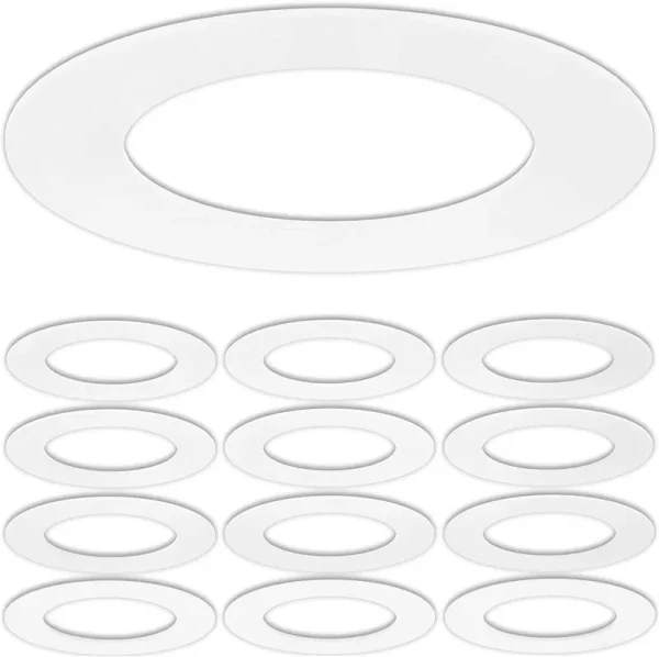 Lighting Labs 12 Pack Matte White Goof Trim Ring for 6" inch Recessed Can