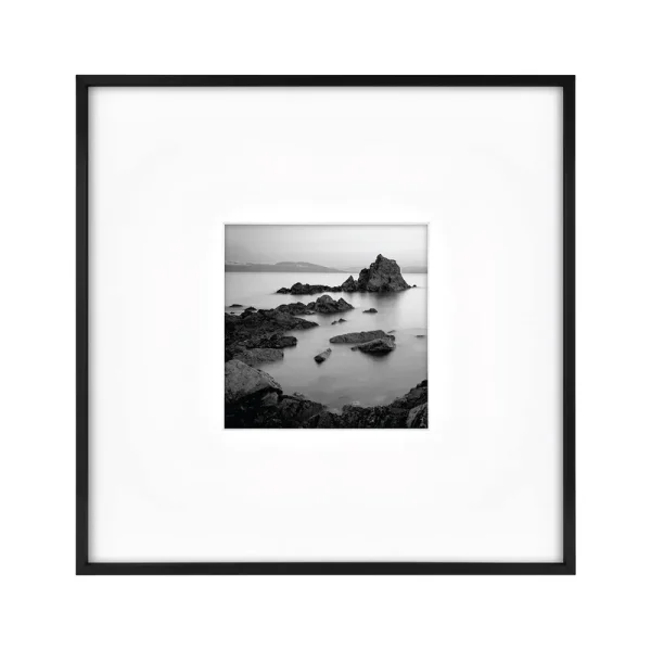 MCS Master & Co. Foundry Metal Gallery Wall Frame, Black, 18x18 inch Matted to 8x8 inch