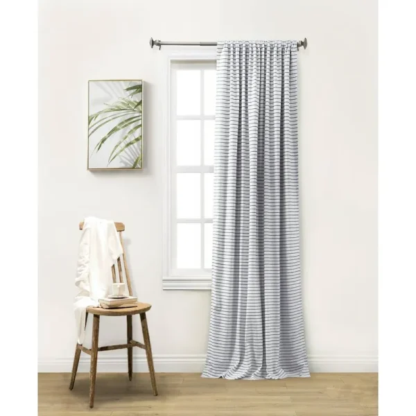 Gadd Cotton Blend Rod Pocket Room Darkening Single Curtain Panel Gracie Oaks Size: 52"W x 84"L, Curtain Color: Navy