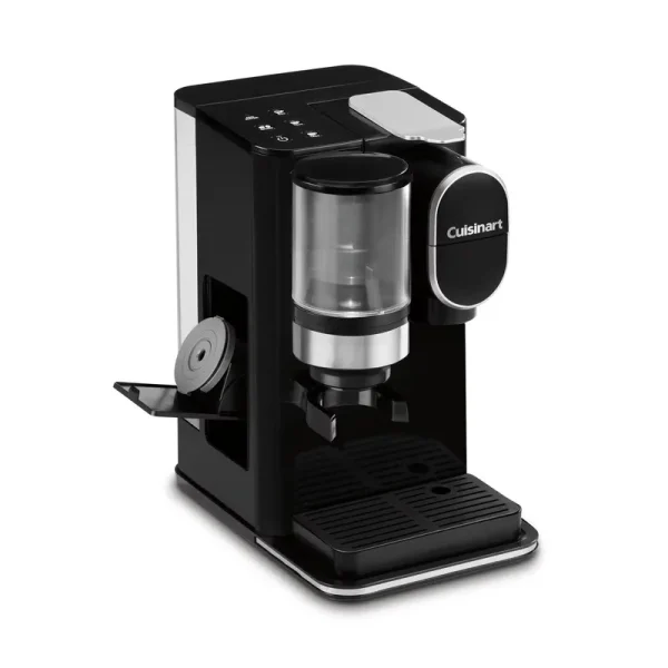 Cuisinart Grind & Brew Classic Black Single Serve Coffee Maker with Built - in Grinder