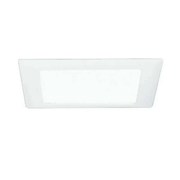 Halo 10p Recessed Ceiling Light Square Trim with Glass Albalite Lens White 9-3/8"