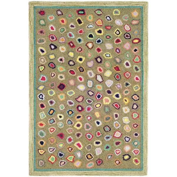 Cat's Paw Sage Micro Hooked Wool Rug - 2' x 3' - Dash & Albert