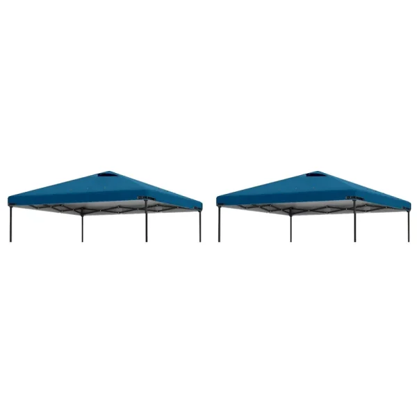Home Decor 2pcs 10x10ft Replacement Cover Tier Gazebo Roof Sunshade Outdoor Cover Sunshade Patio Pavilion Protective Cover