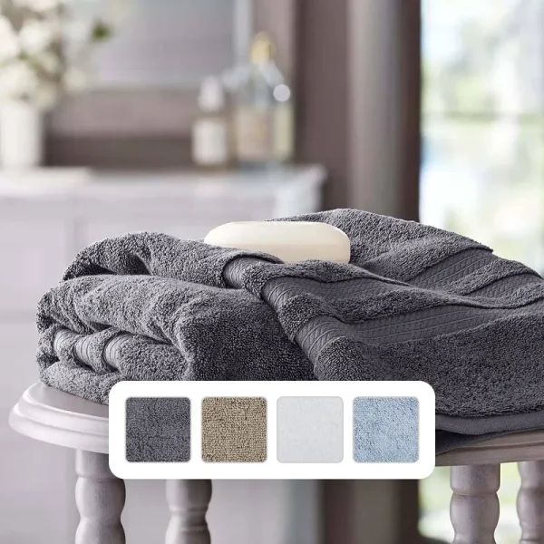 Member's Mark Hotel Premier Collection Oversized Bath Towel in Zinc, 30x58