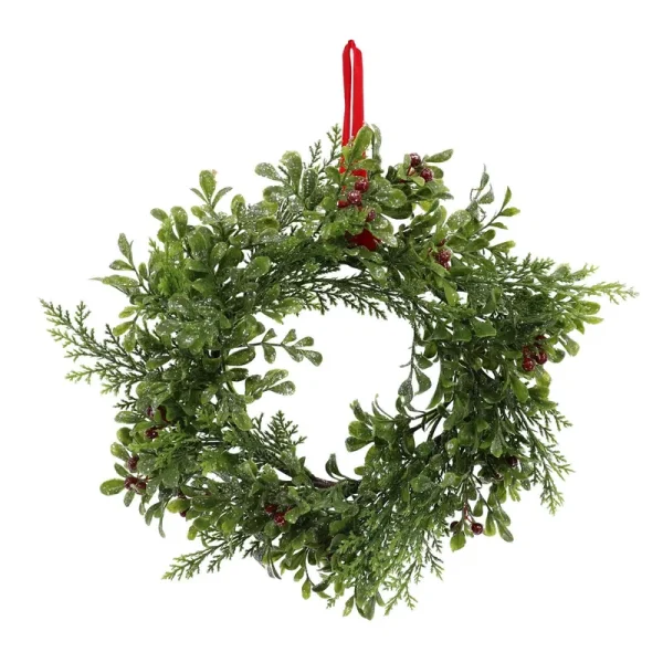 12" Mini Glitter Mistletoe Wreath by Ashland | Michaels