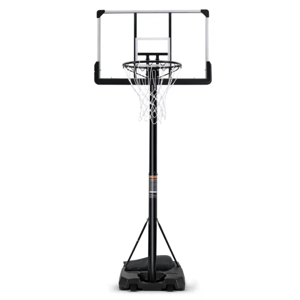 Maxkare 44in Basketball Hoop 6.5 Ft to 10 Ft Height Adjustable Portable Basketball Goal System with Quick Adjustment for Full Range of Players Indoor Outdoor Use