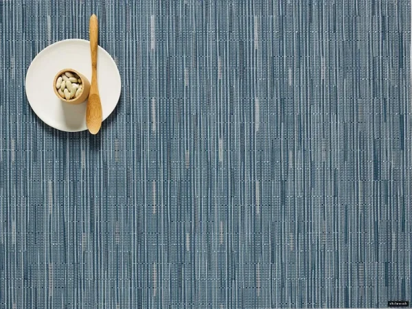 Chilewich Bamboo Compact Rectangle Placemat 12" x 16" Rain