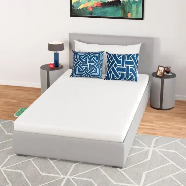 Inch Green Tea Memory Foam Mattress Cooling Gel Infused Mattress.Medium Firm Mattresses CertiPUR-US Certified/Bed-in-a-Box/Pressure Relieving Twin Size.White