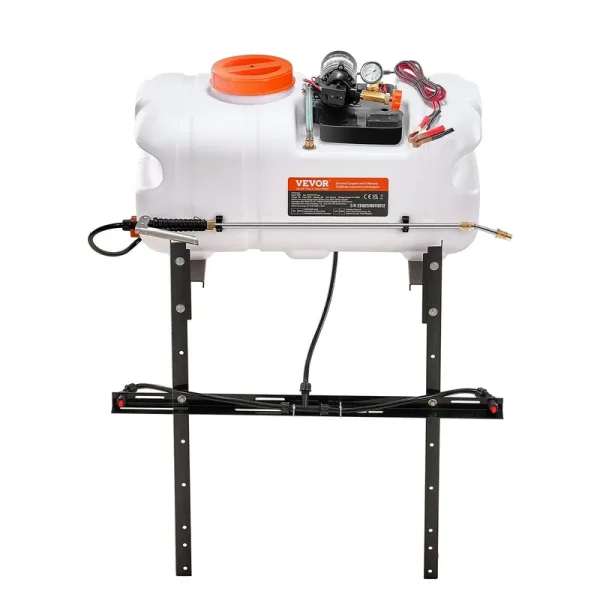 VEVOR ATV Spot Sprayer 15.9 gal/60 L ATV/UTV Broadcast Sprayer with A Nozzle Boom 12 V Pump Weed Sprayer with Water Tank 1.9 GPM Flow Rate