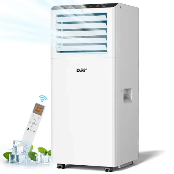 Duracomfort 8000 BTU ASHRAE Portable Air Conditioner for Room, Cools up to 175 Sq. Ft.(5100BTU SACC)