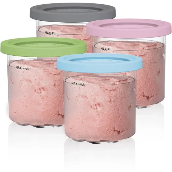 Ninja XSKPLD4BCD Creami Pints & Lids - 4 Pack