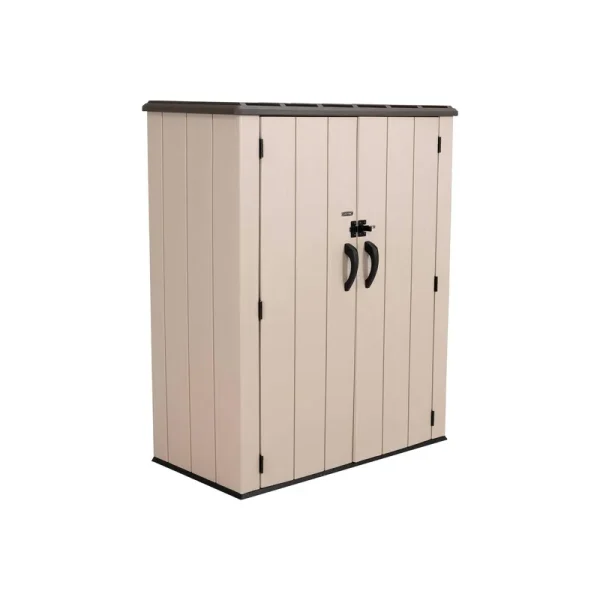 Lifetime 60326 Vertical Storage Shed, Desert Sand
