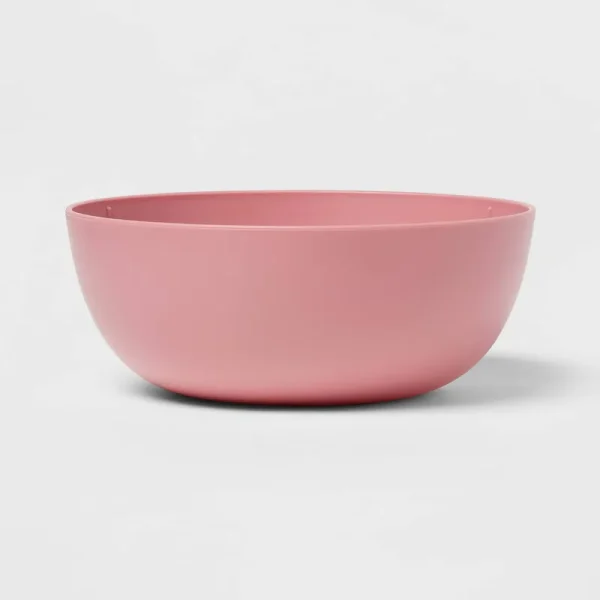 Room Essentials Plastic Cereal Bowl - Pink - 37 oz
