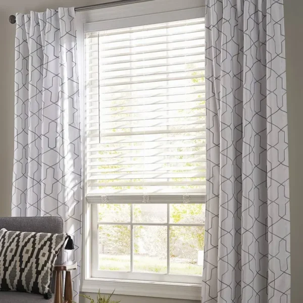 Better Homes & Gardens 2-Inch Cordless Faux Wood Horizontal Window Blinds, White, 23x64, Size: 23 inchw x 64 inchLarge