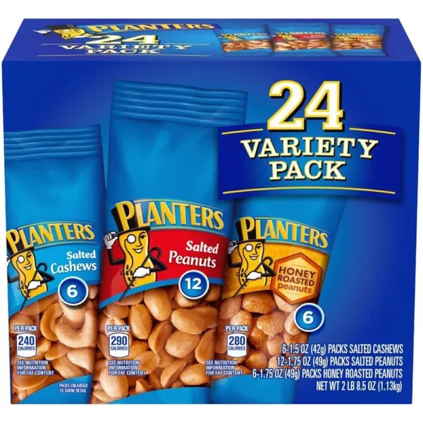 Planters, Cashew & Peanut, Variety Pack, 24 - Count
