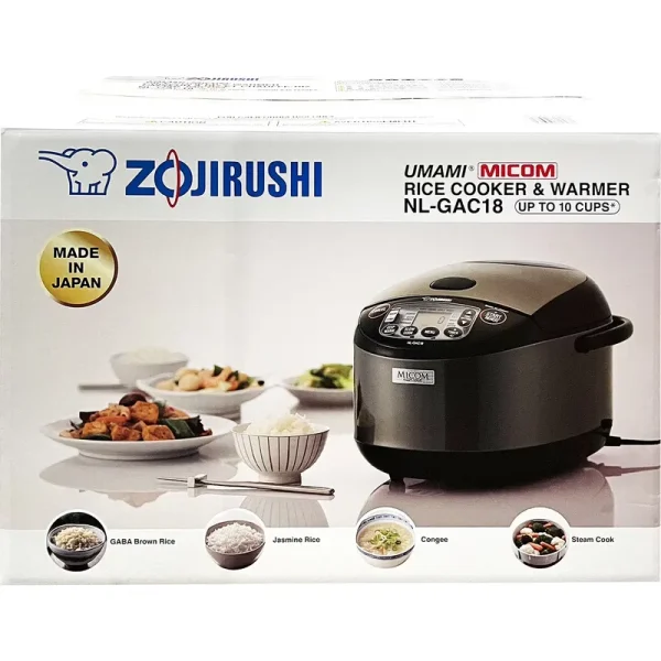 Zojirushi NL - GAC18BM 10 Cup (Uncooked) Umami Micom Rice Cooker and Warmer