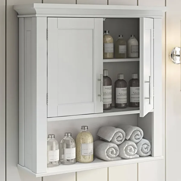 RiverRidge Home Somerset Collection 2 Door Wall Cabinet - White