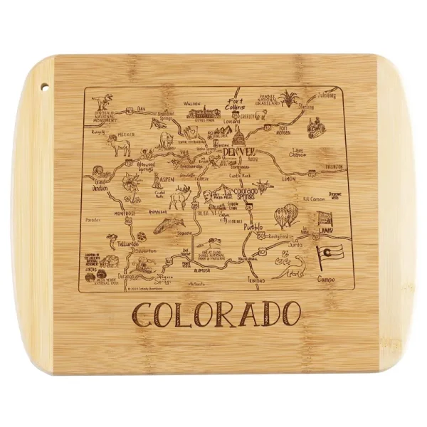 Totally Bamboo Colorado Slice of Life Cutting Board - Each