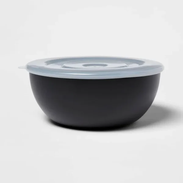 Room Essentials Lidded Mixing Bowl - Black - Each