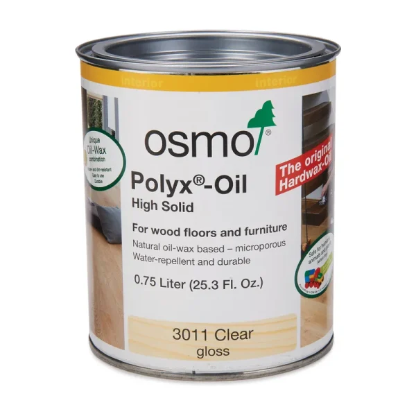 Osmo Polyx-Oil - 3011 Clear Gloss - 0.75 Liter