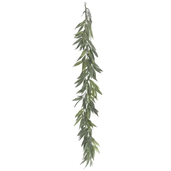 Vickerman 6' Artificial Green Muddy White Willow Garland