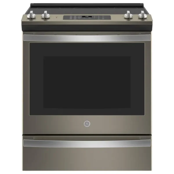 GE JS760EPES 30" Slide-In Electric Convection Range with No Preheat Air Fry - Slate