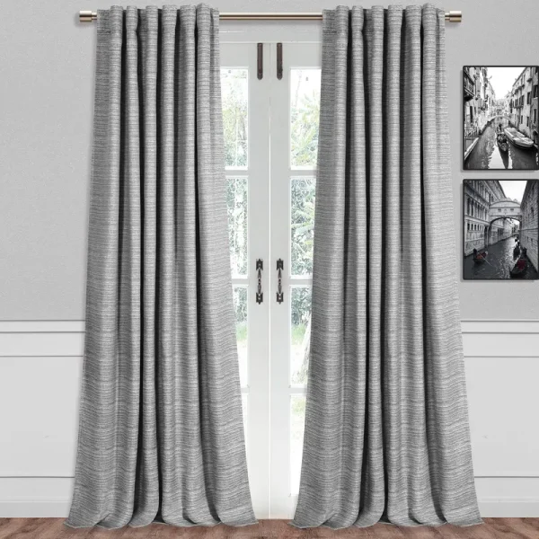 Swenson Textured Lined Blackout Curtain, 1 Panel
