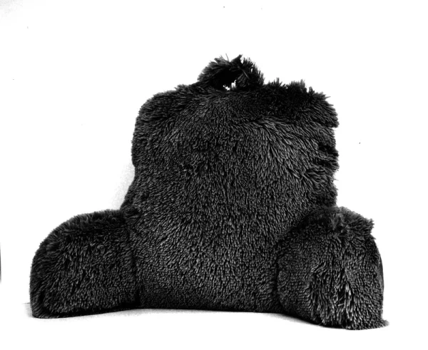Mainstays Black Long Hair Faux Fur Backrest Pillow - Each