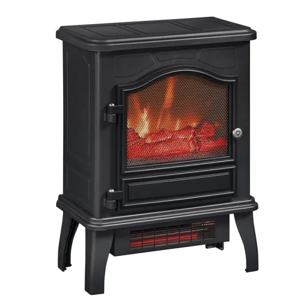 Chimneyfree Powerheat Infrared Quartz Electric Stove Heater, Black