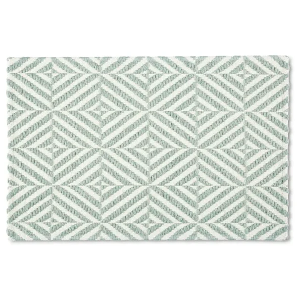 Mainstays Montana Woven Fabric Mat - Green - 18 x 27 in