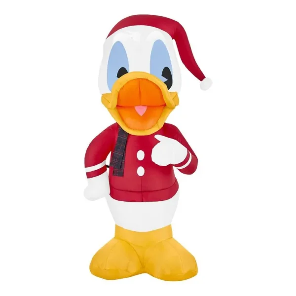 Disney 3.5 ft. LED Donald Duck with Santa Suit Inflatable