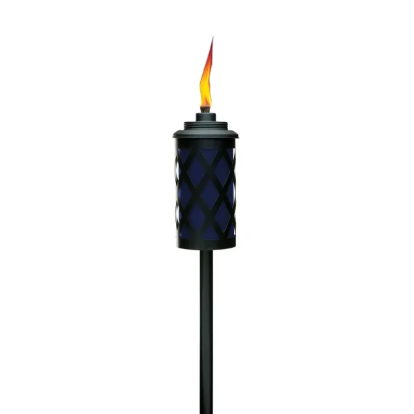 Tiki Brand 65-inch Urban Metal 4-in-1 Torch, Midnight Blue