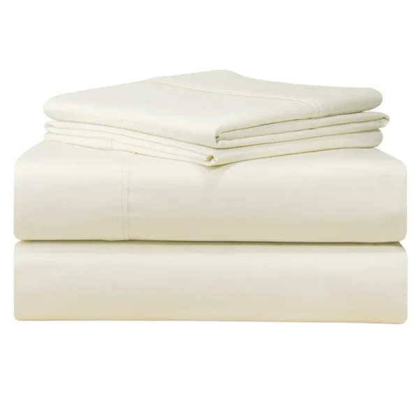 Pointehaven 500 Thread Count Sheet Set, White, King, Cotton