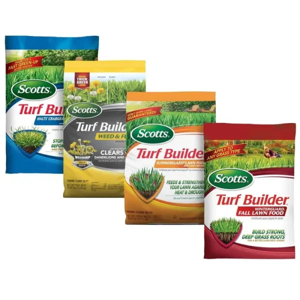 Scotts Turf Builder Annual 4-Bag Program Bundle (with WinterGuard), Large