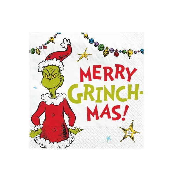 Grinch Merry Grinchmas Beverage Napkins 16ct