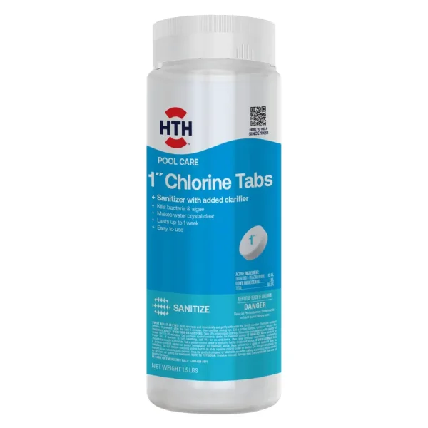 Hth 1 in. 1.5 lb. Pool Care Chlorinating Tabs