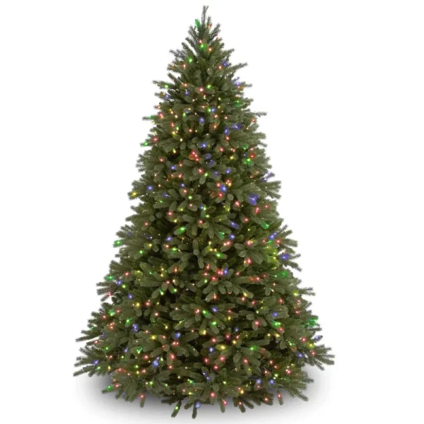 National Tree Jersey Fraser Fir Tree with Multicolor Lights 7.5'