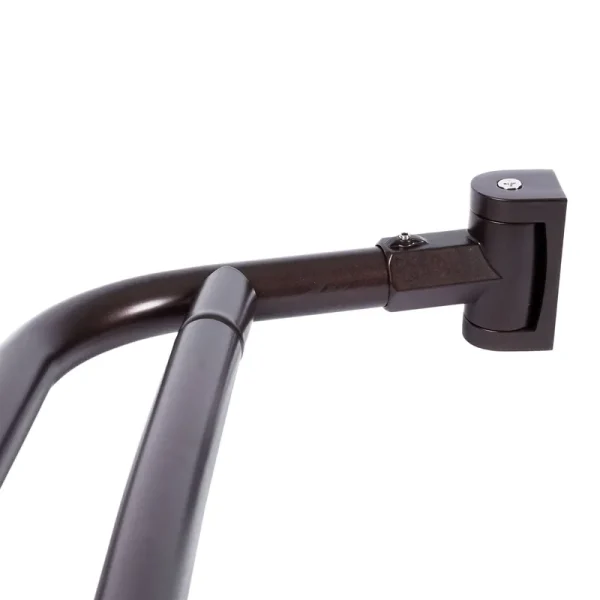 Double Curved Shower Curtain Rod Adjustable 44 to 70 Inches by JS Jackson Supplies - Oil Rubbed Bronze