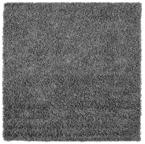 5'x5' Square Solid Shag Rug Graphite Gray - Unique Loom