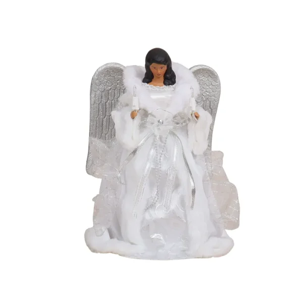 12" Lighted Angel in White Robe Tree Topper by Ashland | Michaels