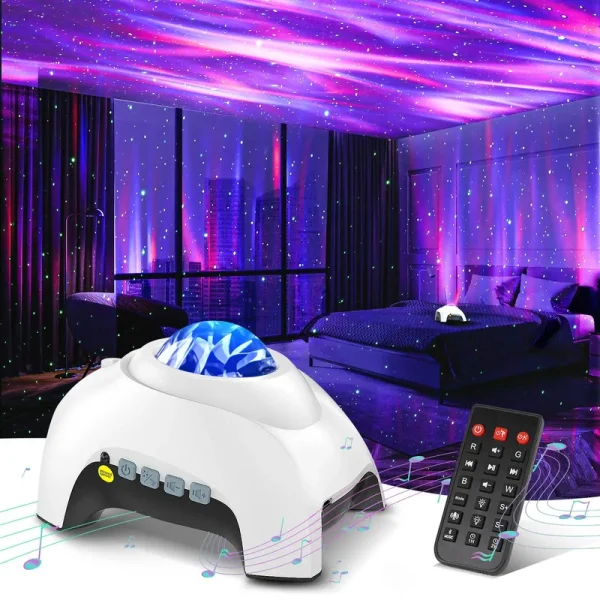 HODANS Northern Galaxy Light Aurora Projector with 33 Light Effects, Night Lights LED Star Projector for Bedroom Nebula Lamp, Remote Co