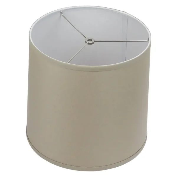 FenchelShades.com 12 in. Top Diameter x 13 in. Bottom Diameter x 12 in. Linen Stone Slant Empire Lamp Shade