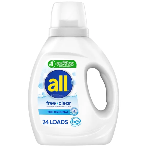 All Detergent, with Stainlifters, Free Clear, Clean & Care - 36 fl oz