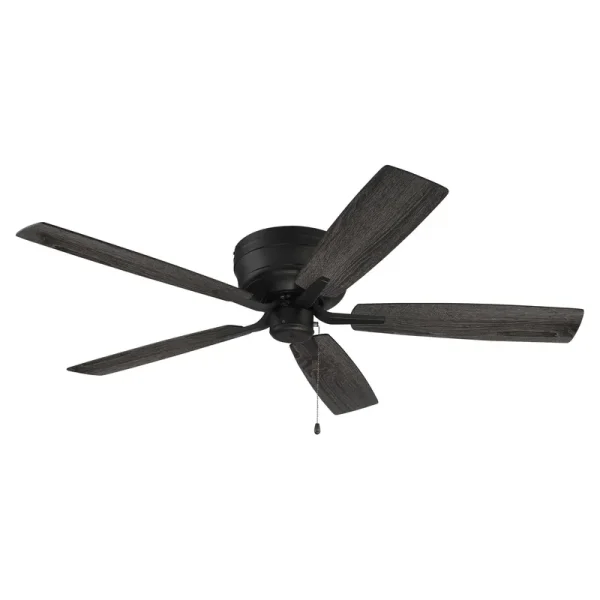 Craftmade 52" Pro Plus Hugger Ceiling Fan - Flat Black - PPH52FB5