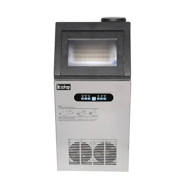 Ktaxon Stainless Steel Commercial Freestanding Ice Maker Machine 90lbs/24h, Gray